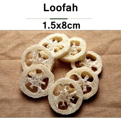 100pcs/lot 8CM large size Natural Loofah Luffa sponge DIY customize cleanner soap tools dish,,sponge scrubber,facial