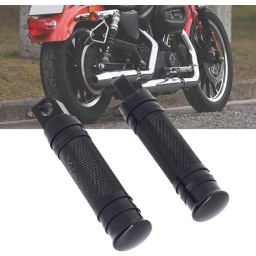 2Pcs Footpeg Pedal Knurling Shape Comfort Aluminium Motorcycle Footrest Footpeg for 883/Dyna/Softail/Fat Boy