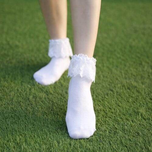 3 pair Female socks female socks cotton Japanese lace Princess Korea cute lace socks lolita adult soft sister summer