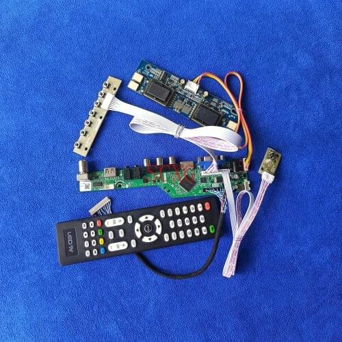 Analog signal LVDS-20Pi Fit LTM15C458-11/LTM15C458M/LTM15C458T HDMI-compatible USB VGA 4CCFL LCD panel driver board 1024*768 Kit