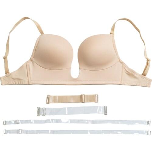 Sexy Bras for Women Deep V Padded Push Up Brassiere Underwire Girl Plus Size 32 34 36 38 40 42 A B C D E Cups