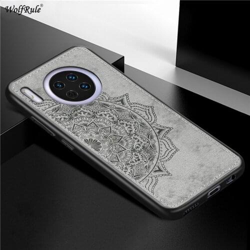 Cover For Huawei Mate 30 Hard Phone Case For Huawei Mate 30 Shcokproof Soft TPU Fabric Texture Cover For Huawei Mate 30 Funda