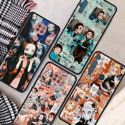 Kimetsu No Yaiba Demon Slayer Phone Case for Motorola G9 Play One Fusion Hyper G8 Power Lite Edge Plus E6s G Stylus G10 Cover