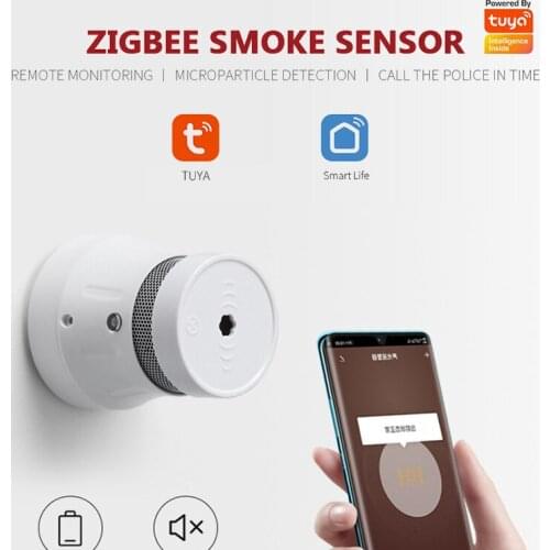 Zigbee Smoke Detector Fire Alarm Detector Smart Home Sensor 95db High Sensitivity Compatible With SmartThing Gateway
