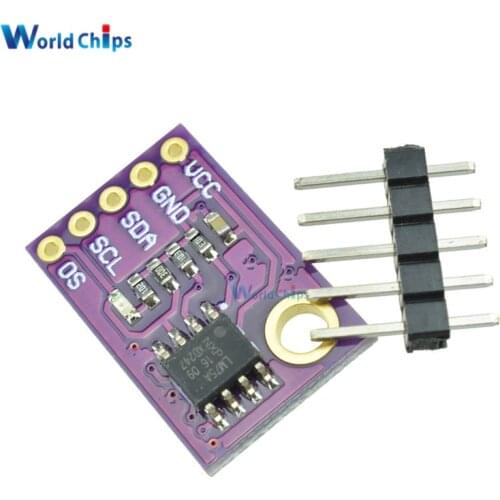 LM75A Temperature Sensor High-speed I2C IIC Interface Development Board Module Programmable Temperature Threshold 2.8V-5.5V