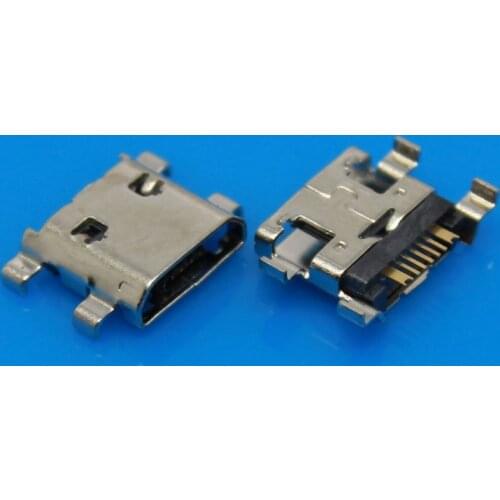 JCD Micro USB Jack connector Type B Female 5Pin SMD soldering jack Two fixed foot for samsung S7562 I8190 S7268 S7562