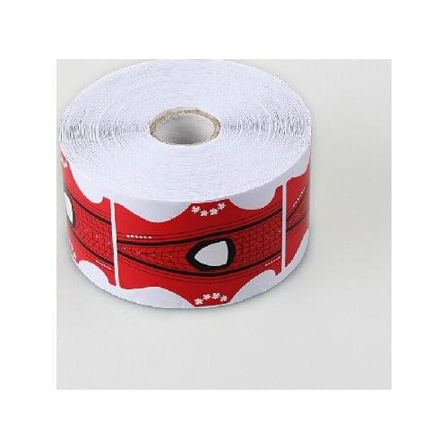 Red 300pcs in 1 Roll Self Adhesive 50 Pack Dual Ended Stiletto Nail Forms For Sculpting (acrylic/gel), Free shipping !!!!2ERE01