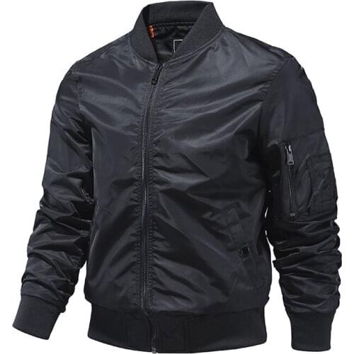 New Fashion Baseball Uniform Jacket Men Spring Autumn Stand Collar Bomber Jacket Men Brand Zipper Motorcycle Coat