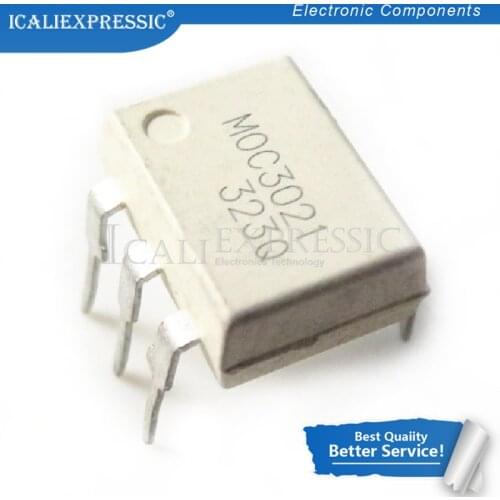 10PCS MOC3021 EL3021 K3021P 3021 DIP-6 In Stock