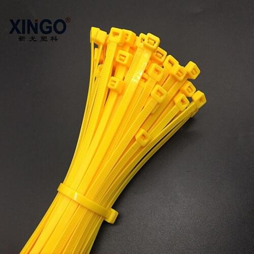 Xingo 150mm Self-locking Nylon Cable Ties 1000pcs color Plastic Zip Tie 18 lbs UL RoHS SGS Approved