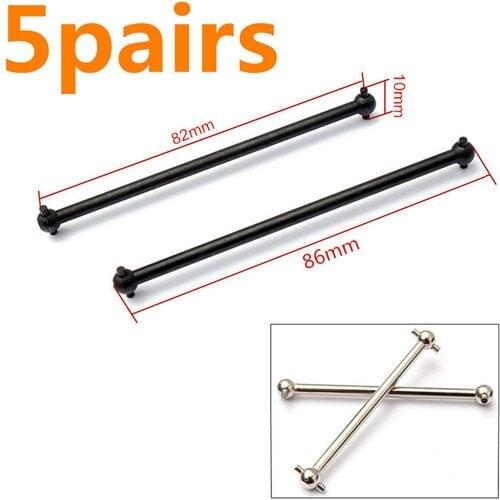 Wholesale 5pairs/lot 06022 Metal Aluminum Alloy Front/Rear Dogbone 86mm HSP Parts For 1/10 RC Model Car Buggy WARHEAD XSTR