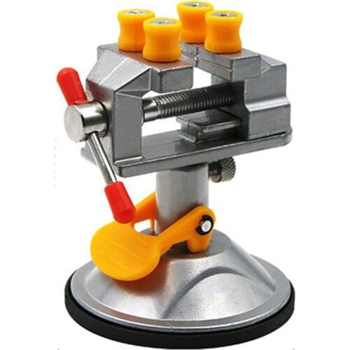 Strong Suction Cup Base Carving Table Bench Vise Mini DIY Metal Home Tools Space-Saving Press Clamp Carving Fixture Vise