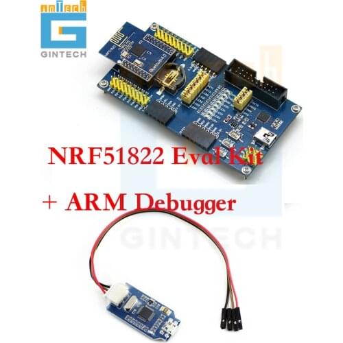 BLE4.0 Bluetooth 2.4G Development KIT Bluetooth 4.0 NRF51822 Eval Kit + ARM Debugger Programmer JTAG/SWD Debugger Programmer