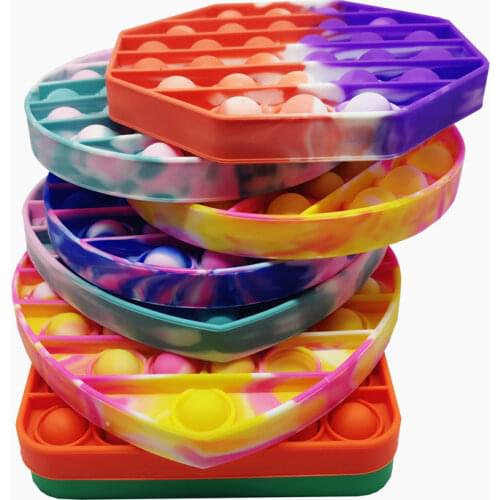 Push Pop Bubble Sensory Toy Autism Needs Squishy Stress Reliever Toys Adult Child Funny Anti-stress Pop Fidget Reliver Stress