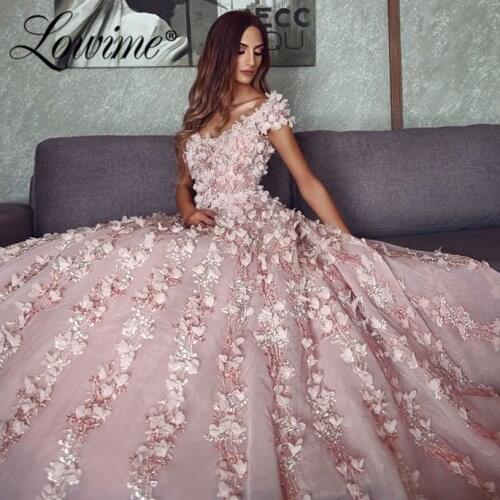 Pink Evening Dresses Capped Sleeves Vestido De Festa Open Back Prom Dresses Arabic Dubai Party Gowns For Weddings 2020 Couture