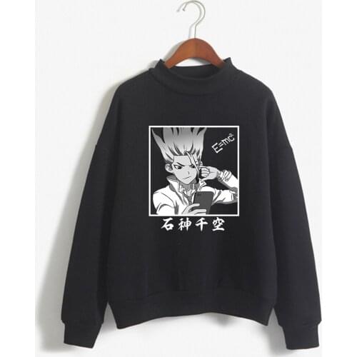 Cool Dr Stone Anime Printed Sweatshirt Men Hip Hop Streetwear Fashion Harajuku Hoodies Chic Male Clothing Tops