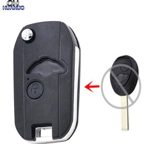 Replacement New Modified Flip Remote Key Shell 2 Button For BMW MINI Cooper R50 R53