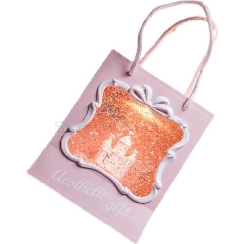 Ballet girls handbag, wind lamp music box, snow shining ornament, give girl a birthday present, wind lamp