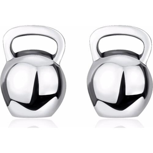 GNE2315 Geniuses 925 Sterling Silver Earrings Classic Kettle Bell Earring Cute Luxury Boucle D’Oreille Jewelry For Women