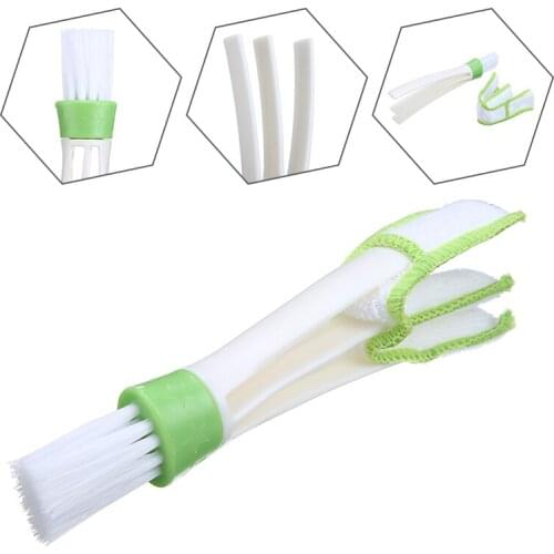 1pcs Double Head Clean Brush Car Indoor Air-condition Outlet Cleaning Tool Multi Purpose for Car Home Keyboard Washing Brush