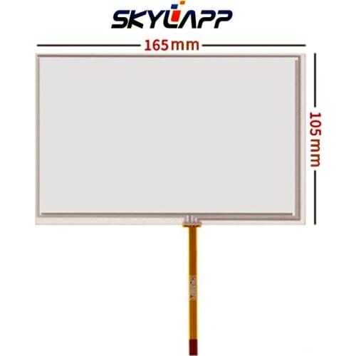 10 Pcs 7.1'' 7.2''Inch TouchScreen 165mm*105mm for Volvo Car GPS 0.5mm thickness Resistance Handwritten Touch Panel Screen Glass