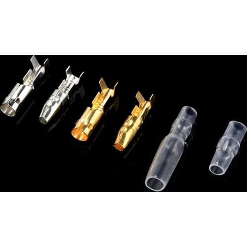 320PCS 4mm Male & Female Bullet Terminals Wire Bullet Crimp Connectors Terminal + Insulation Sheath with Box For Car Auto