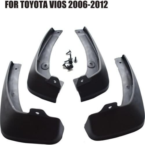4pcs Plastic Mudguards Car Mud Flaps Fender Protector Car Fender fit for toyota vios 2006-2012 YC101009