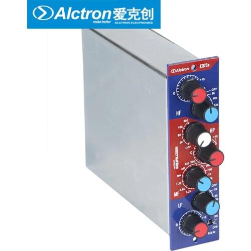 Alctron EQ75a 500 500 series rack Microphone/Instrument Preamplifier for stage performance, equalizer