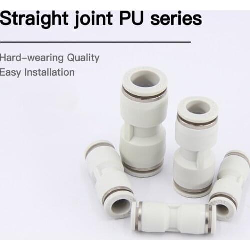 APU 4mm To 12mm Tube Pneumatic Straight Union One Touch Push In Pipe Tube Tubing Fitting Joint Hose Connector Joint Joiner