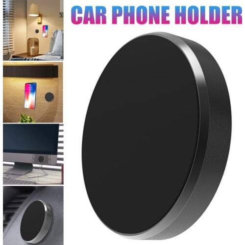 Round Plate Magnetic Car Phone Holder Stand Car Auto Mount for Universal Phone NK-Shopping