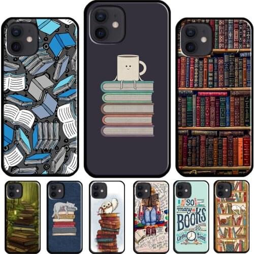 Read Books illustration Cover For iPhone 12 Pro Max 12 Mini 7 8 Plus X XR XS Max SE 2020 11 Pro Max Phone Case