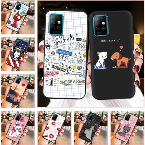 Black Case Soft Case Phone Case For Infinix X683/Note8 For men Waterproof Soft Back Cover