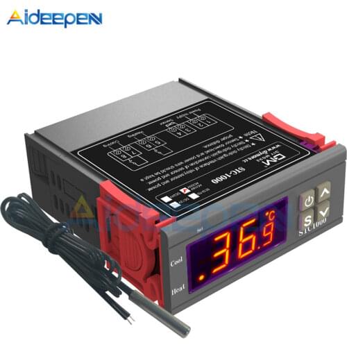 STC-1000 STC 1000 LED Digital Thermostat for Incubator Temperature Controller Thermoregulator Relay Heating Cooling 12V 24V 220V