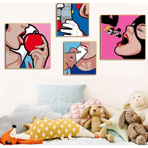 Funny Cartoon Superhero Posters Bedroom Decorative Marvel Movie Canvas Paintings Wall Art Prints Pictures for Balcony Room Decor