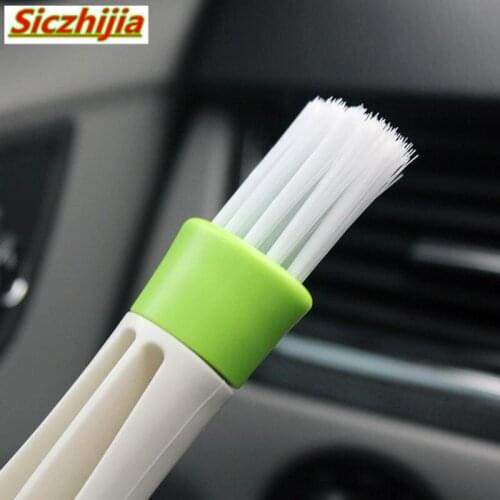 Double-sided car air conditioner exhaust brush car instrument blinds cleaning brush for Citroen C-Quatre C-Triomphe Picasso C1