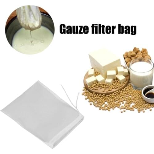 1PC Soy Milk Filter Fruit and Vegetable Juice Wine Filter Gauze Ultra-fine High-density Nylon Fruit and Vegetable Filter Bag