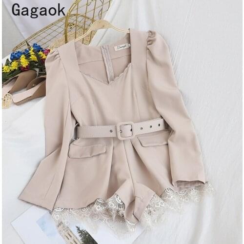 Женские однотонные комбинезоны Gagaok China At AliExpress