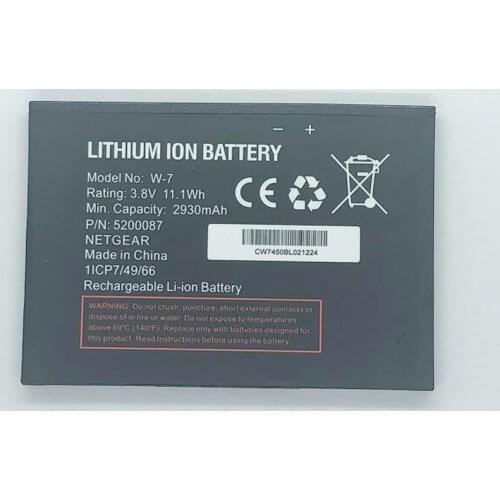 GeLar 3.8V 2930mAh/11.1Wh 5200087 W7 W-7 Battery For NETGEAR aircard AC790S AC810S sierra wirless Router