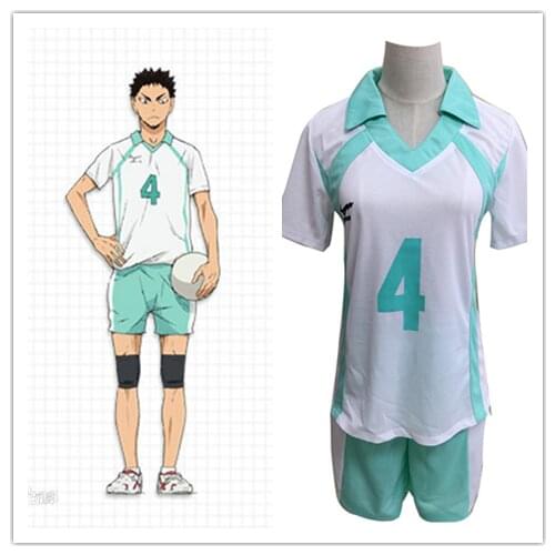 Haikyuu!! Aoba Johsai High School Iwaizumi Hajime Oikawa Tooru Cosplay Uniform Jersey Costumes Sportswear