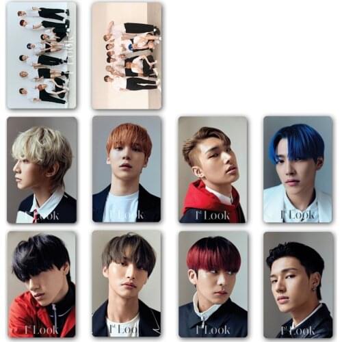 Kpop Ateez HWA YUN HO JONGHO SEONG Photo Crystal Card Sticker Atiny Collection Sticker Bus Card Sticker Zero Fever Card Sticker