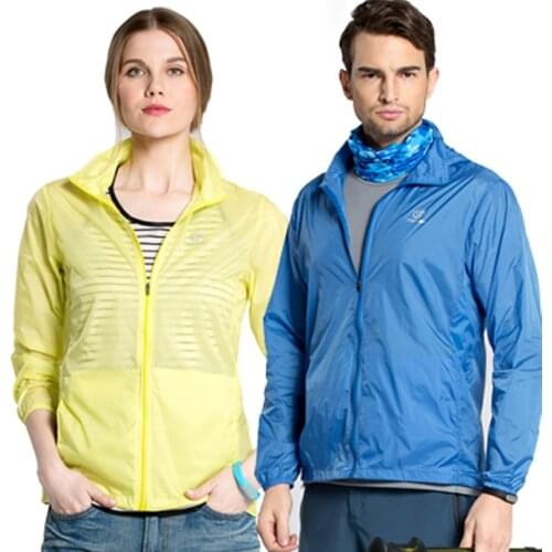 Women Men Spring Summer Outdoor Sport Ultra Thin Skin Jacket Windbreaker Waterproof UV Protection Quick-dry Hiking Jackets RW027
