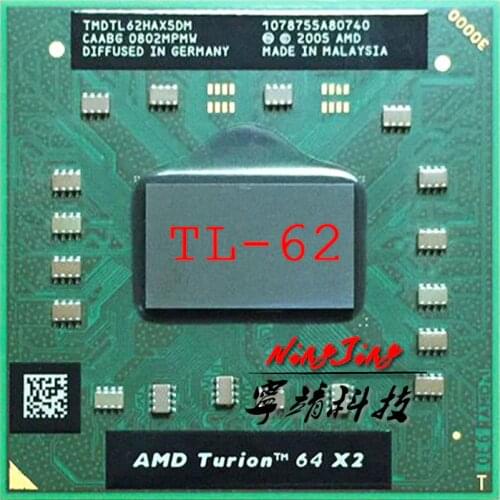 AMD Turion 64 X2 Mobile technology TL-62 TL 62 TL62 2.1 GHz Dual-Core Dual-Thread CPU Processor TMDTL62HAX5DM Socket S1