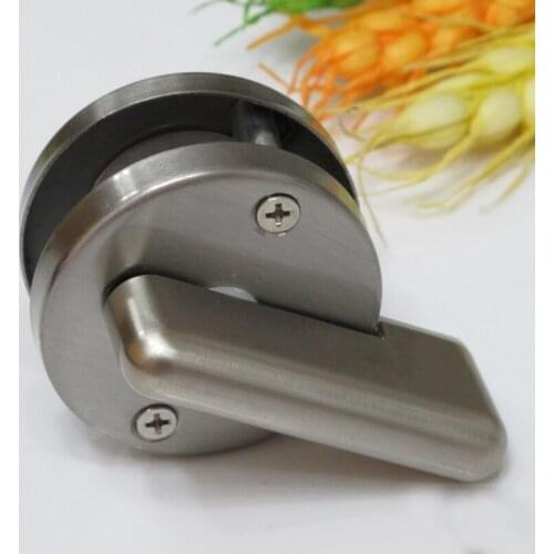 Hot 10PCS Stainless Steel Circular Toilet Instructions Lock Public Toilet Partition Door Lock Hardware Red/Green Indication