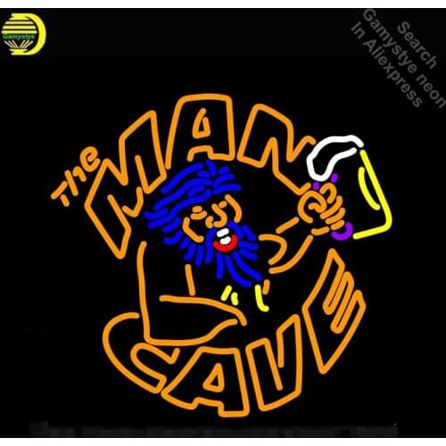 Neon Sign for The Man Cave Drink MAN Neon Tube sign handcraft Neon signs Decorate Beer Bar pub Iconic Sign room Art Lamps