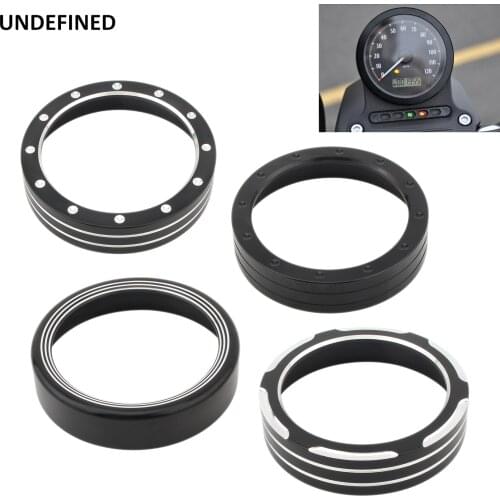 Motorcycle Speedometer Trim Bezel Trim Ring Cover for Honda Rebel CMX 300 CMX 500 2017-2019 Instrument Gauge Kits Black Aluminum