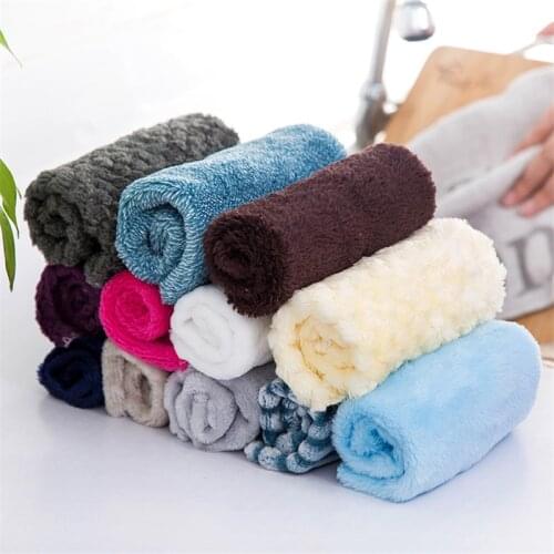 1PC Strong Absorbent Soft Scouring Pad Kitchen Cleaning Dish Towel Microfiber Household Cleaning Cloths Kitchen Gadgets Hot Sale