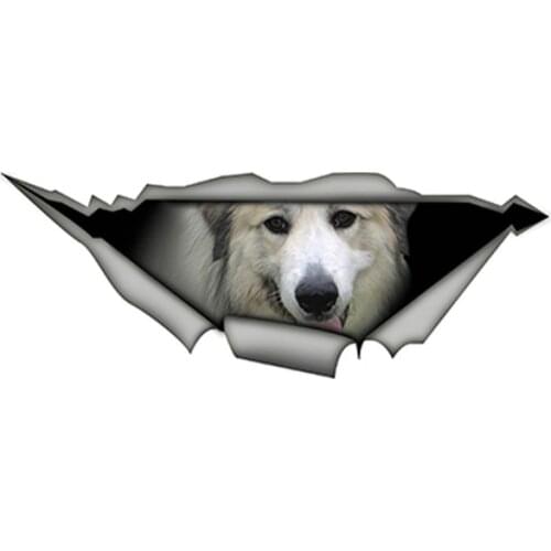 Personality Car Sticke Great Pyrenees Pet Dog Vinyl Waterproof Car Window High Quality Accessories Custom Reflective PVC