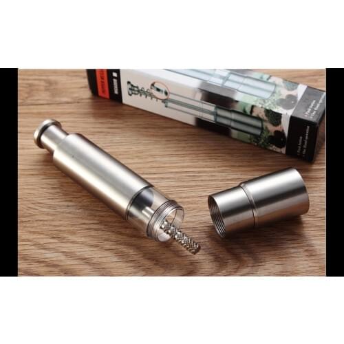 High Quality Silvery Thumb Push Salt Stainless Steel Pepper Grinder Spice Sauce Mill Grind Stick Tool Kitchen Gadgets