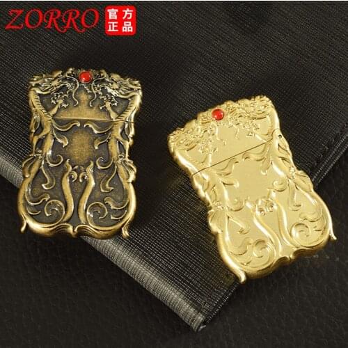 Zorro New Lighter Kerosene Wheel Personality Retro Old Fashioned Creative Three-Dimensional Relief Valentines Day Gift