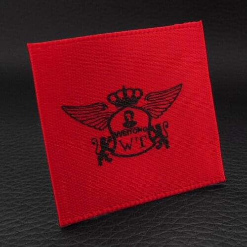 1000pcs/lot custom embroidered Woven labels Garment/Shirt/Shoes/Bags Label Clothing tagss / Embroidered Tag/labels